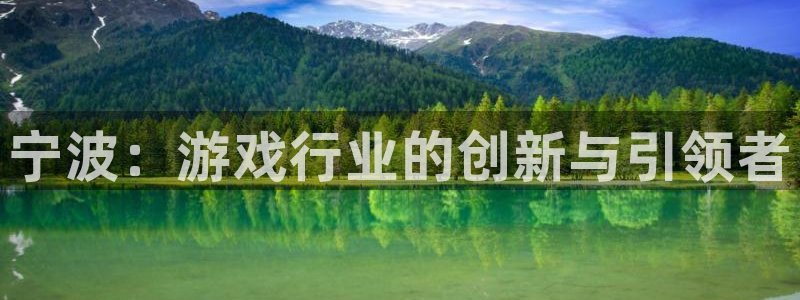 庄闲游戏提取：宁波：游戏行业的创新与引领者