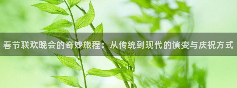 qy千亿球友体育：春节联欢晚会的奇妙旅程：从传统到现代的演变与庆祝方式