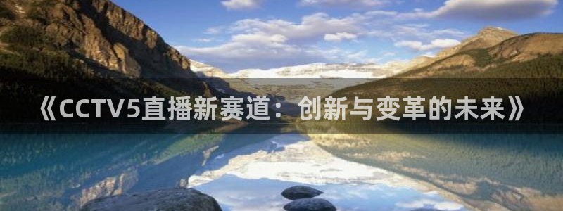 nba球友直播：《CCTV5直播新赛道：创新与变革的未来》